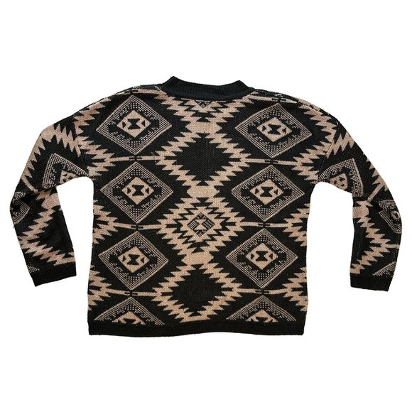 Lumiere Women's Sweater, Geometric Pattern, Size Medium - Picture 5 of 6